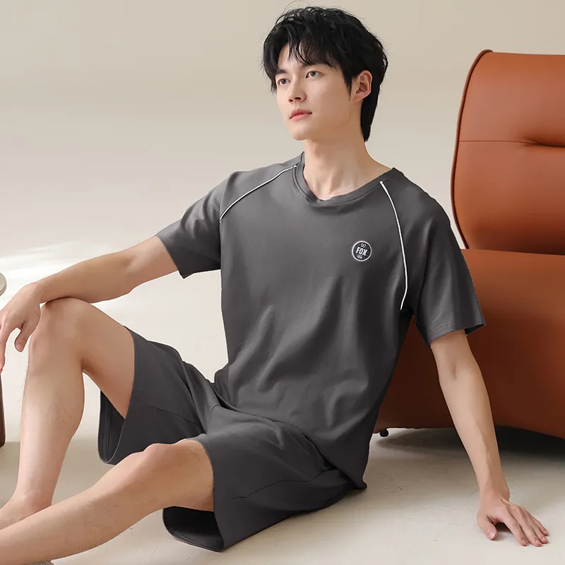WANANNI Pajama Set Men's Dark Gray-1