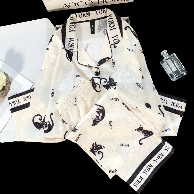 WANANNI Pajama Set Women's White-5