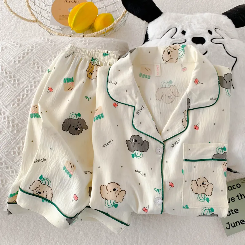 WANANNI Pajama Set Women's Apricot-4