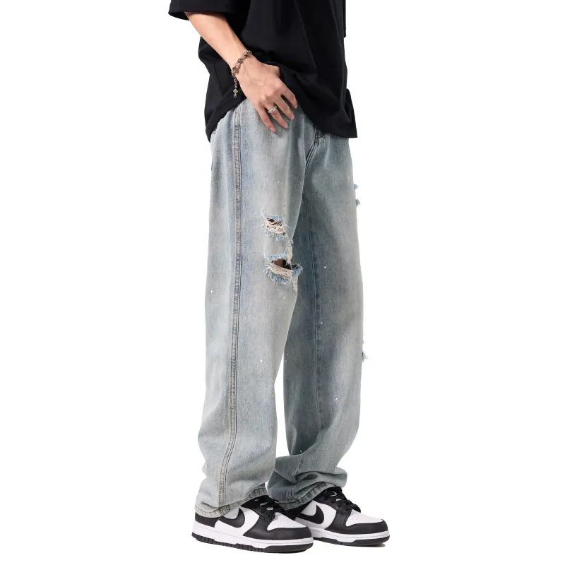 FAIRWHALE Jeans Unisex Light Blue-3