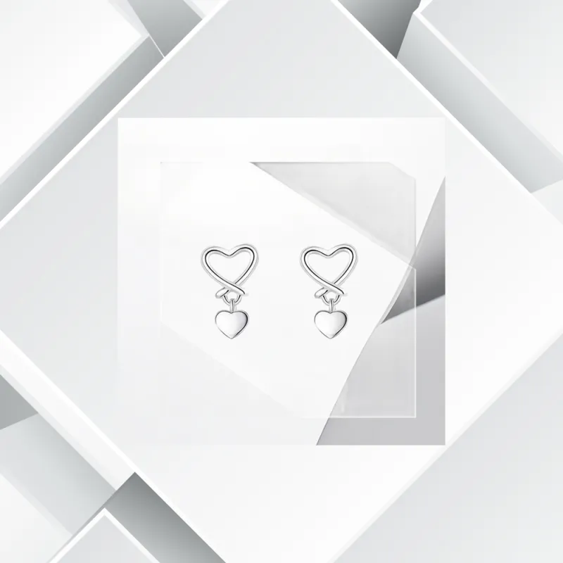 Universe Search S925 Silver Stud Earrings Women's-3