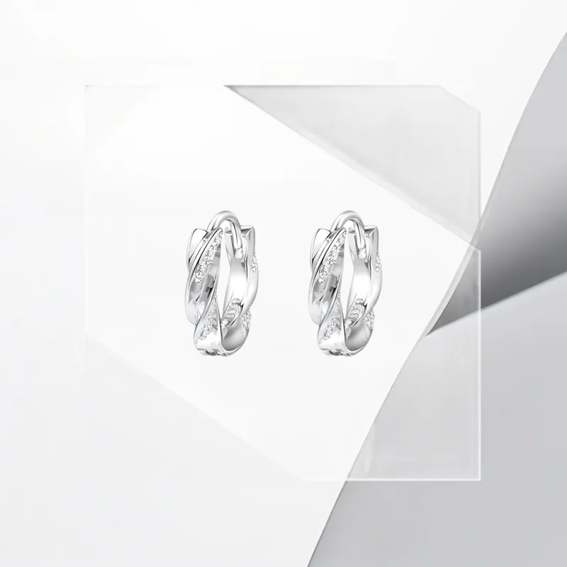 Universe Search S925 Silver Stud Earrings Unisex-5