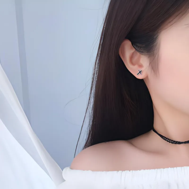 Universe Search S925 Silver Stud Earrings Unisex-1