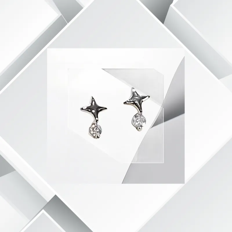 Universe Search Alloy Stud Earrings Women's-2