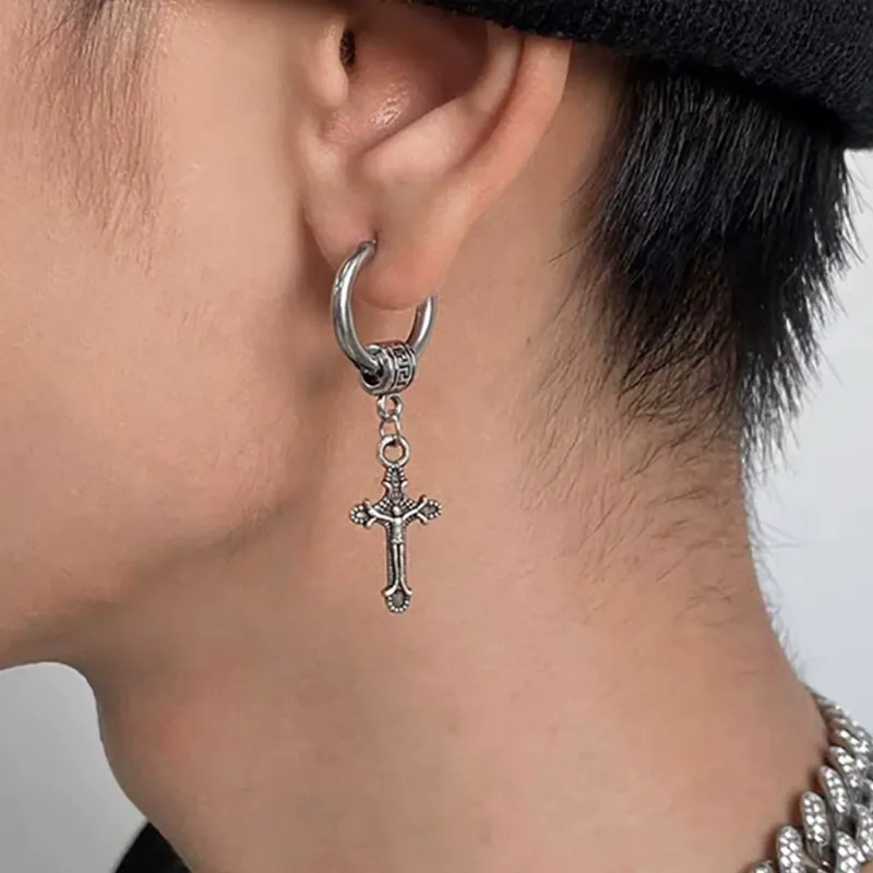 Universe Search Alloy Stud Earrings Unisex-7