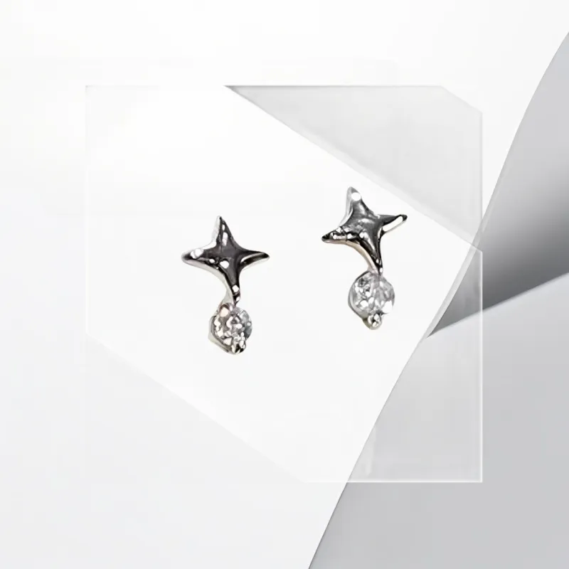Universe Search Alloy Stud Earrings Women's-4