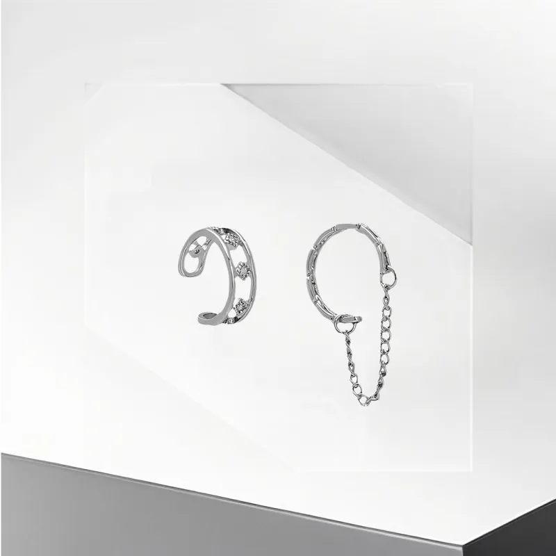 Universe Search Alloy Clip On Earrings Women's-3