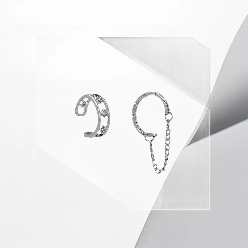 Universe Search Alloy Clip On Earrings Women's-4