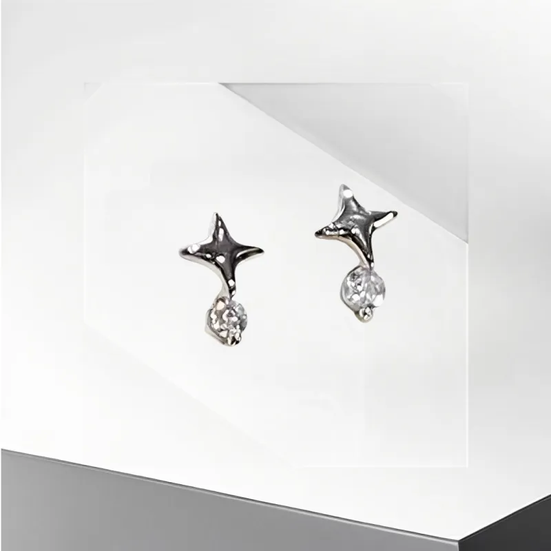 Universe Search Alloy Stud Earrings Women's-3