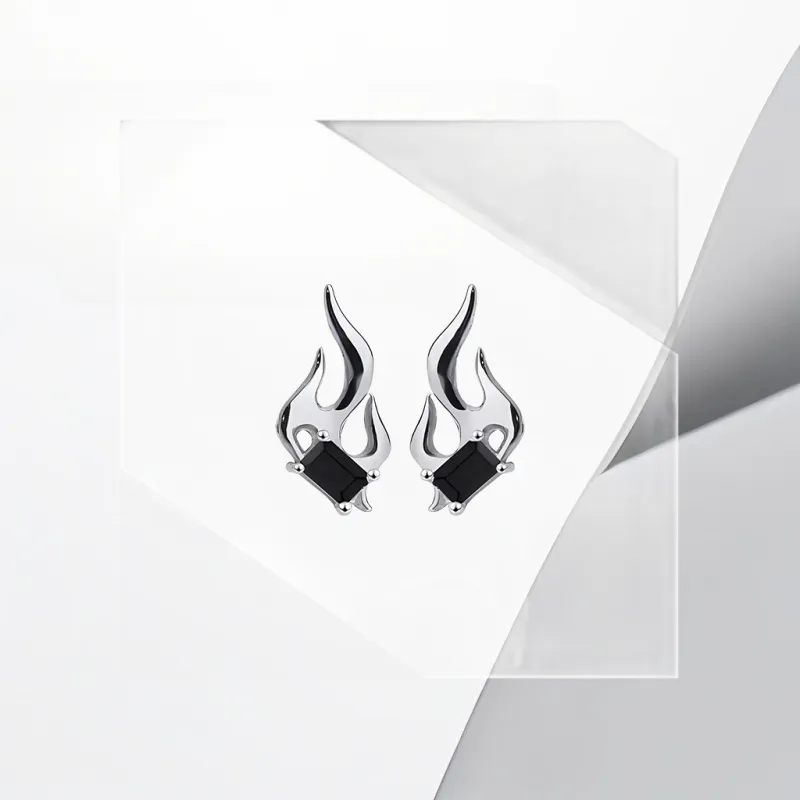 Universe Search Alloy Stud Earrings Unisex-3