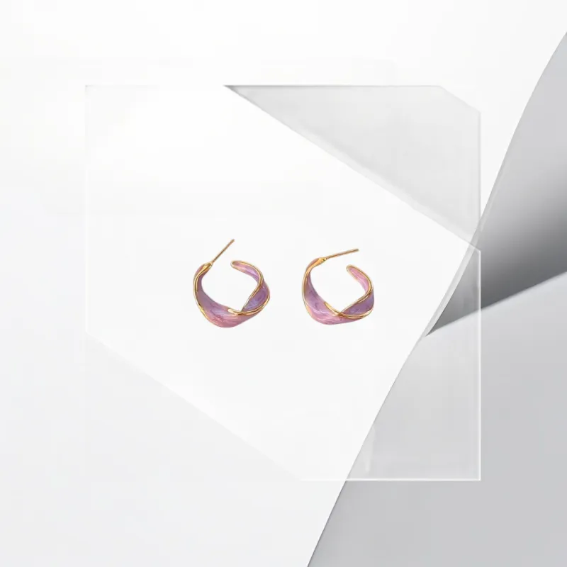 Universe Search S925 Silver Stud Earrings Women's-4