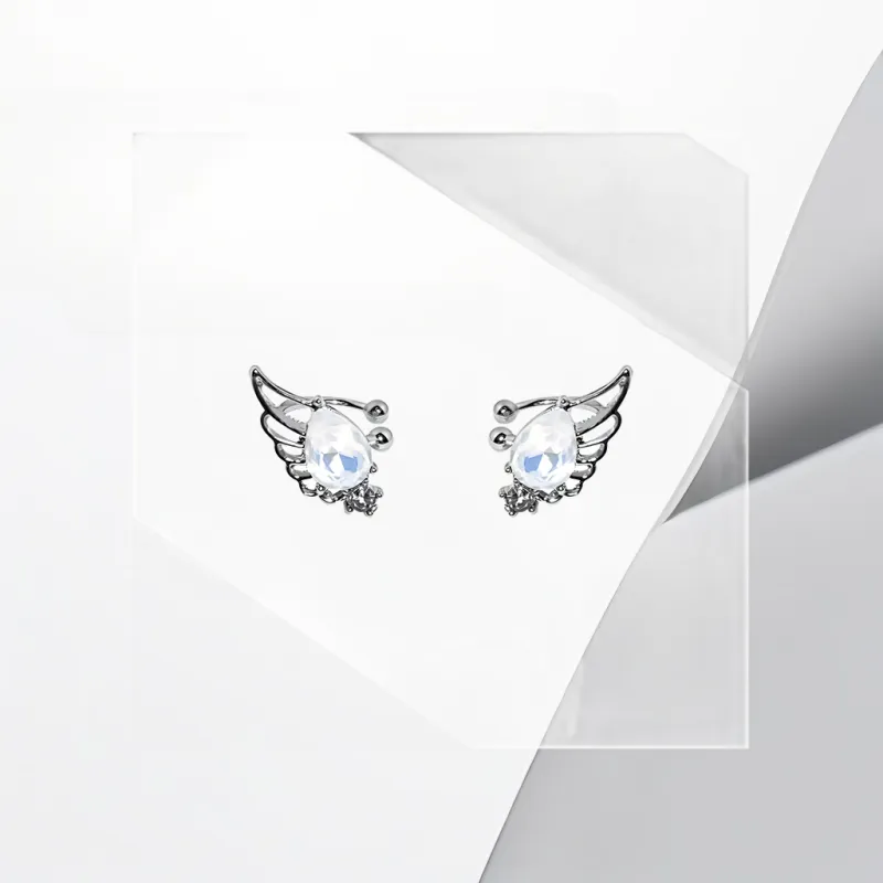 Universe Search S925 Silver Clip On Earrings Women's-4