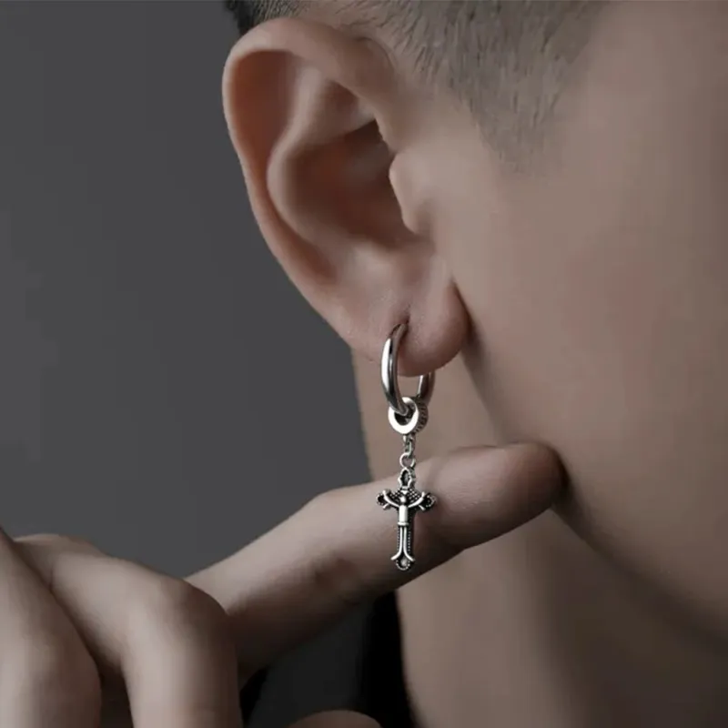 Universe Search Alloy Stud Earrings Unisex-8