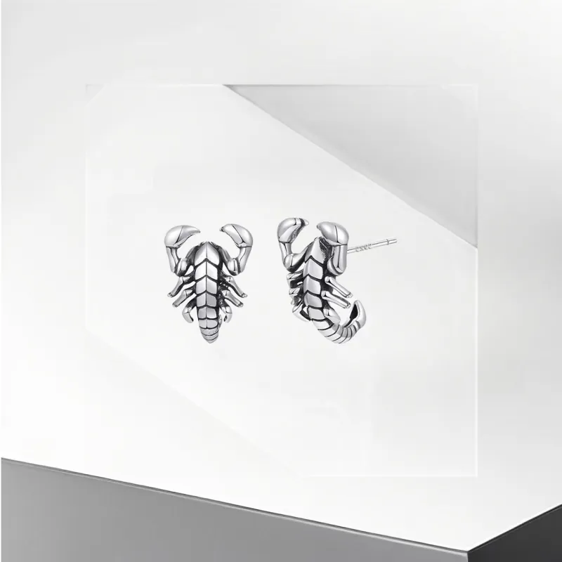 Universe Search Alloy Stud Earrings Unisex-4
