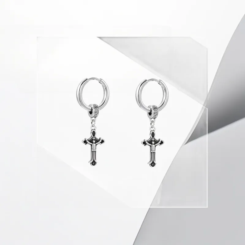 Universe Search Alloy Stud Earrings Unisex-4