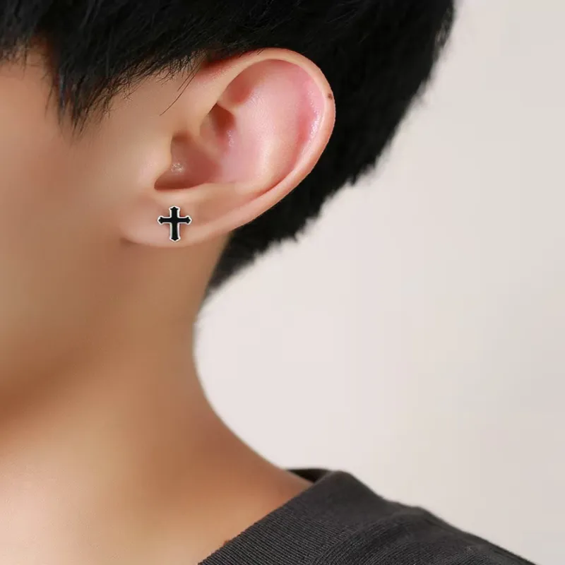 Universe Search S925 Silver Stud Earrings Unisex-3