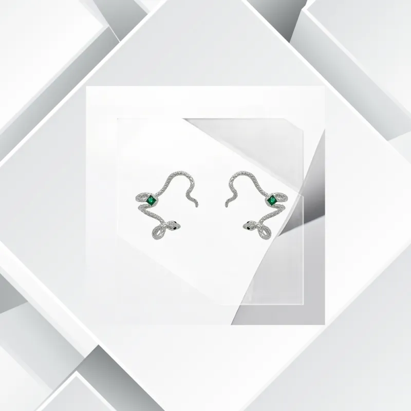 Universe Search Alloy Clip On Earrings Unisex-2