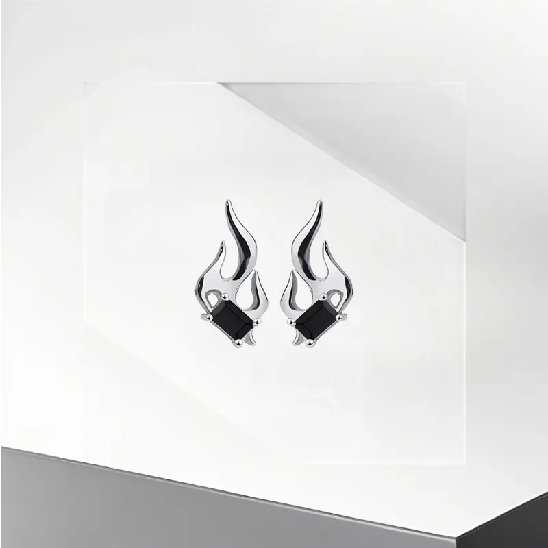 Universe Search Alloy Stud Earrings Unisex-4