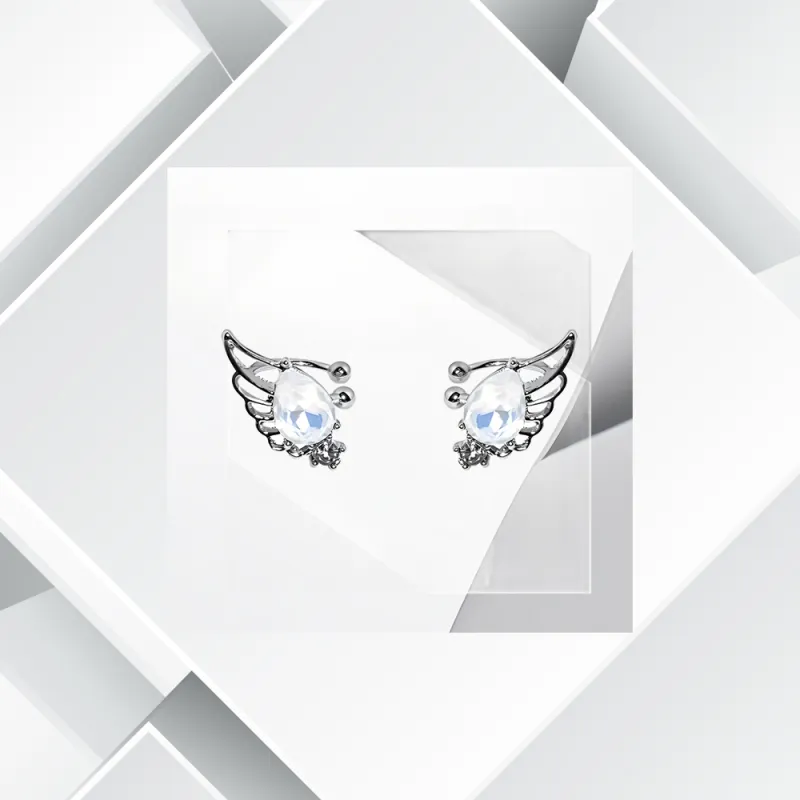 Universe Search S925 Silver Clip On Earrings Women's-3