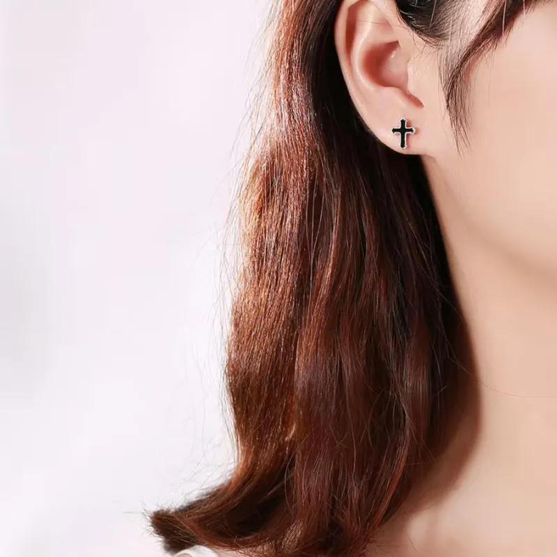 Universe Search S925 Silver Stud Earrings Unisex-2