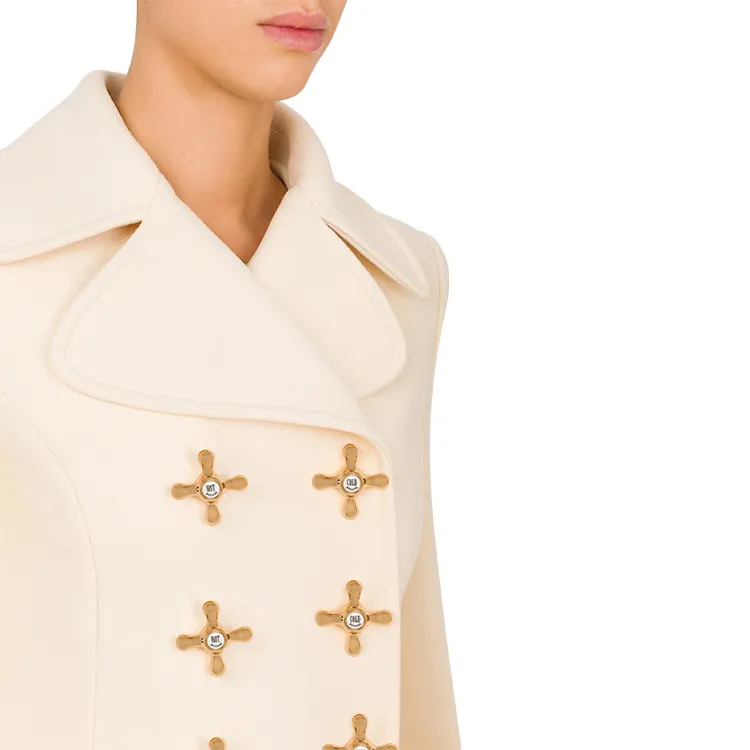 MOSCHINO Trench Coat Women's White-2