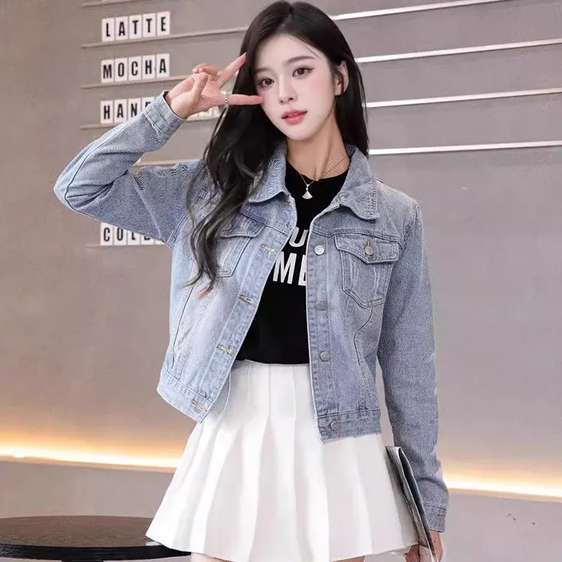 LWLG Denim Jacket Women's Light Blue-7