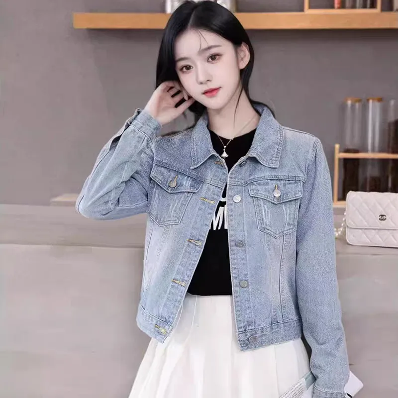 LWLG Denim Jacket Women's Light Blue-6
