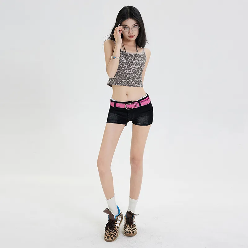 Fashion Versatile Denim Shorts Women's-3