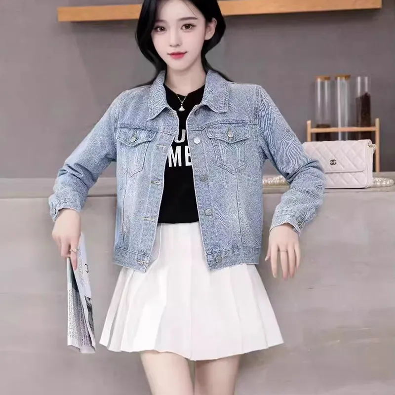 LWLG Denim Jacket Women's Light Blue-3