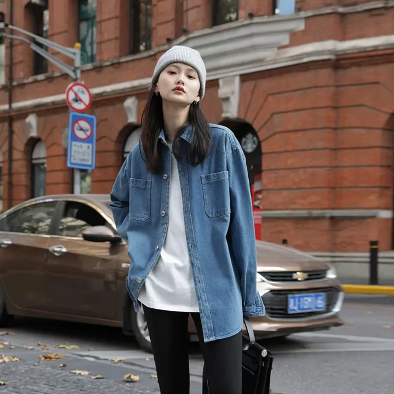 LWLG Denim Jacket Women's Light Blue-6