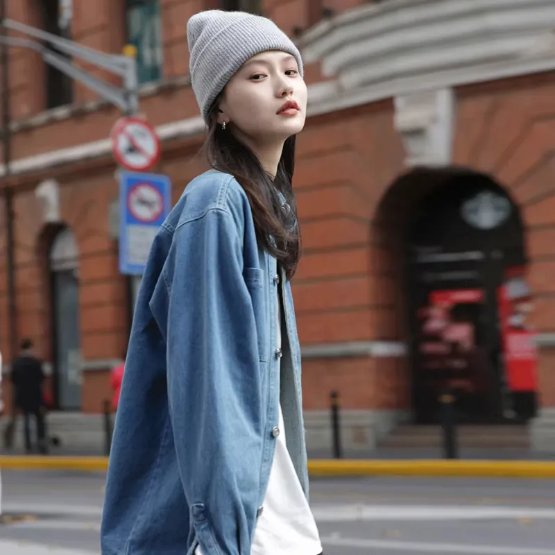 LWLG Denim Jacket Women's Light Blue-5
