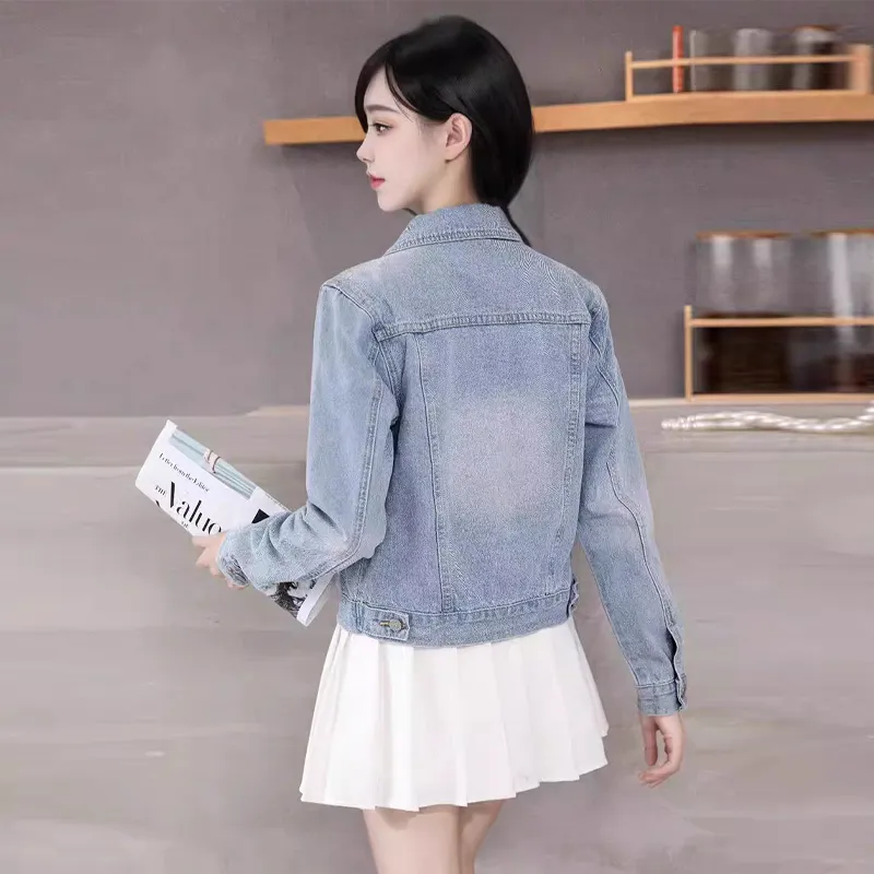 LWLG Denim Jacket Women's Light Blue-2