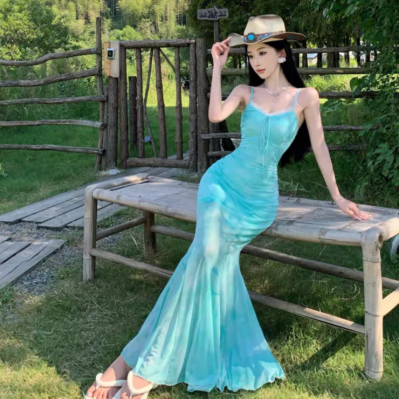 LWLG Slip Dress Women's Light Green-6