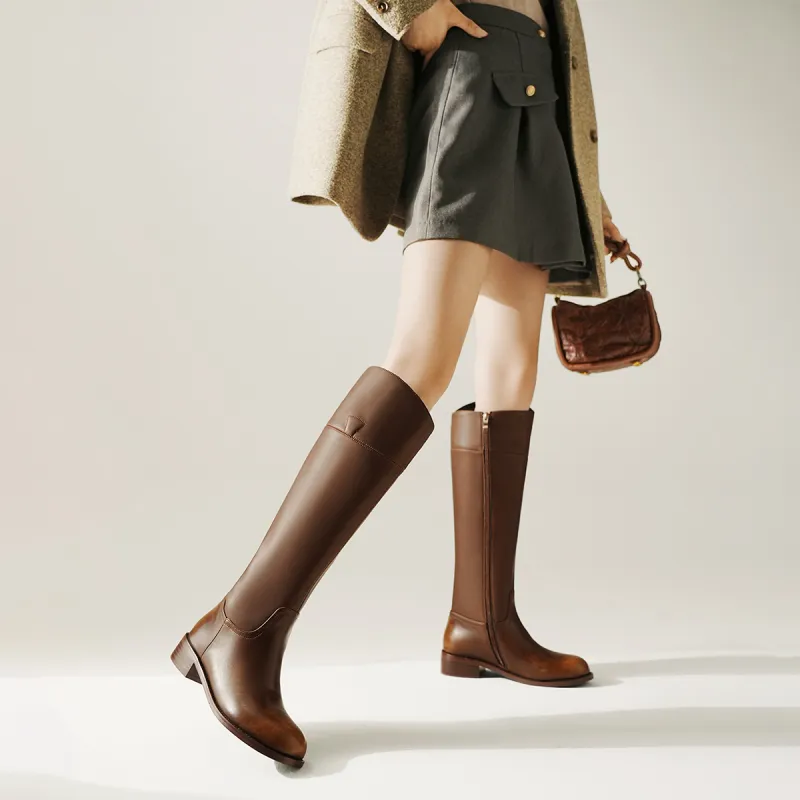 BOSSSUNWEN Knee high Boots 3.5cm Women's-13
