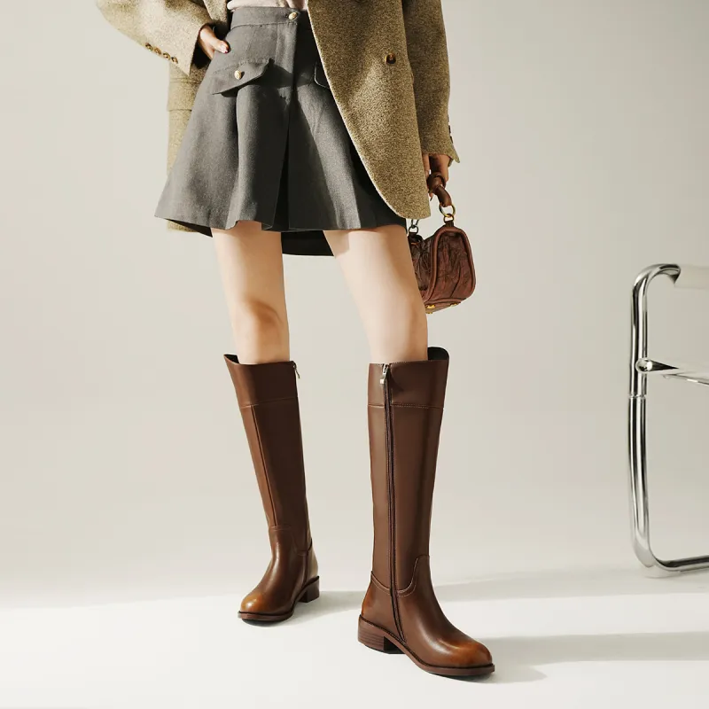 BOSSSUNWEN Knee high Boots 3.5cm Women's-12