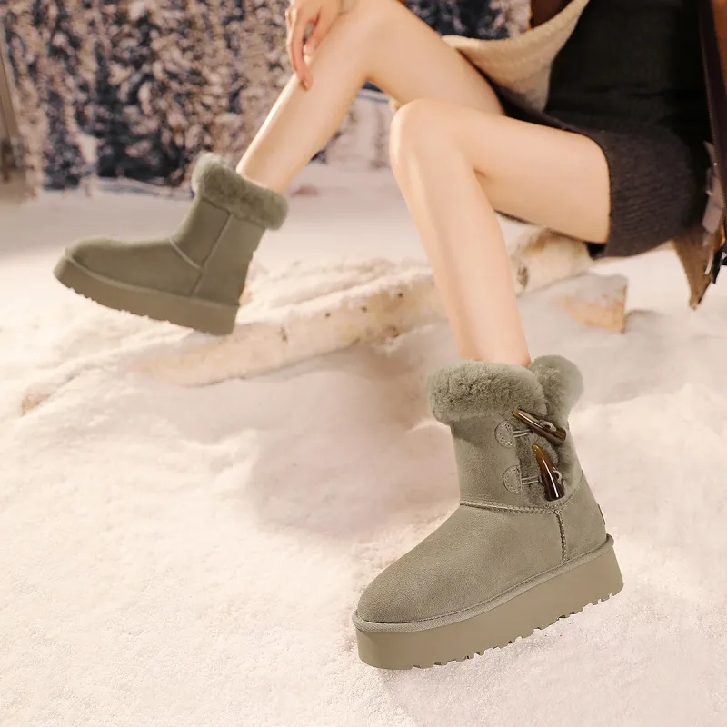 BOSSSUNWEN Snow Boots Women's-11