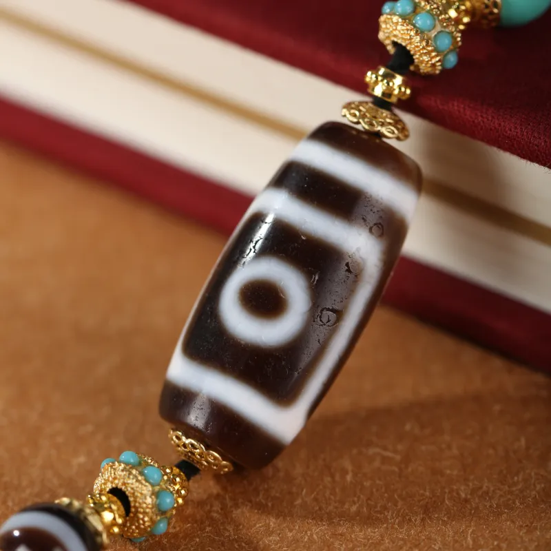 JIUCHAOGUZHU Agate Necklaces Unisex-2