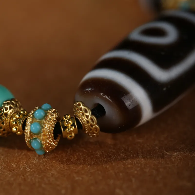 JIUCHAOGUZHU Agate Necklaces Unisex-4