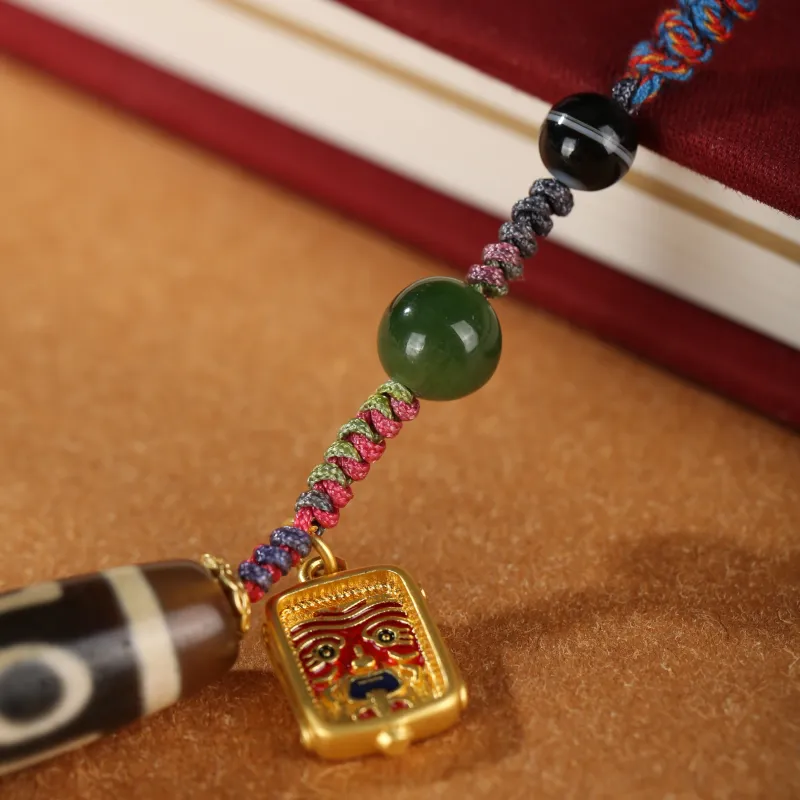 JIUCHAOGUZHU Agate Necklaces Unisex-6
