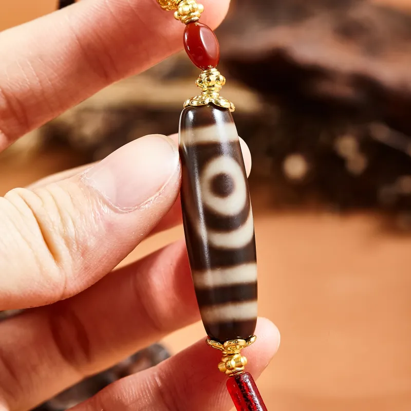 JIUCHAOGUZHU Agate Necklaces Unisex-2