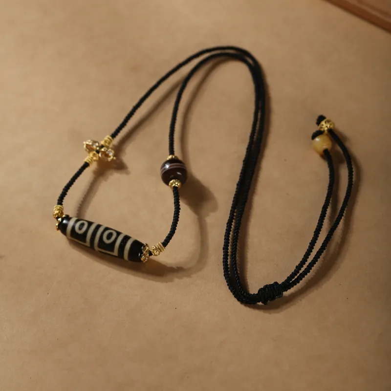JIUCHAOGUZHU Agate Necklaces Unisex-6