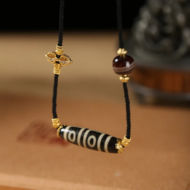 JIUCHAOGUZHU Agate Necklaces Unisex-3