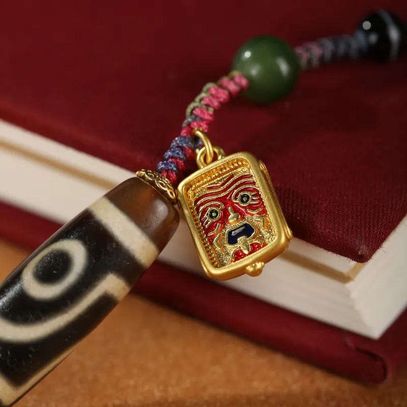 JIUCHAOGUZHU Agate Necklaces Unisex-7