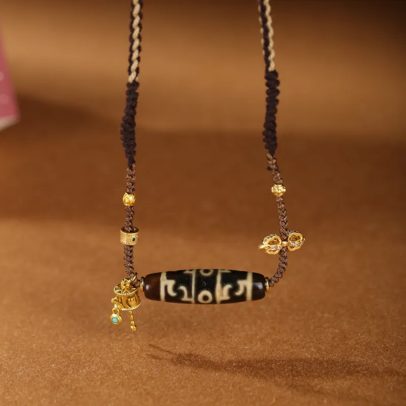 JIUCHAOGUZHU Agate Necklaces Unisex-1