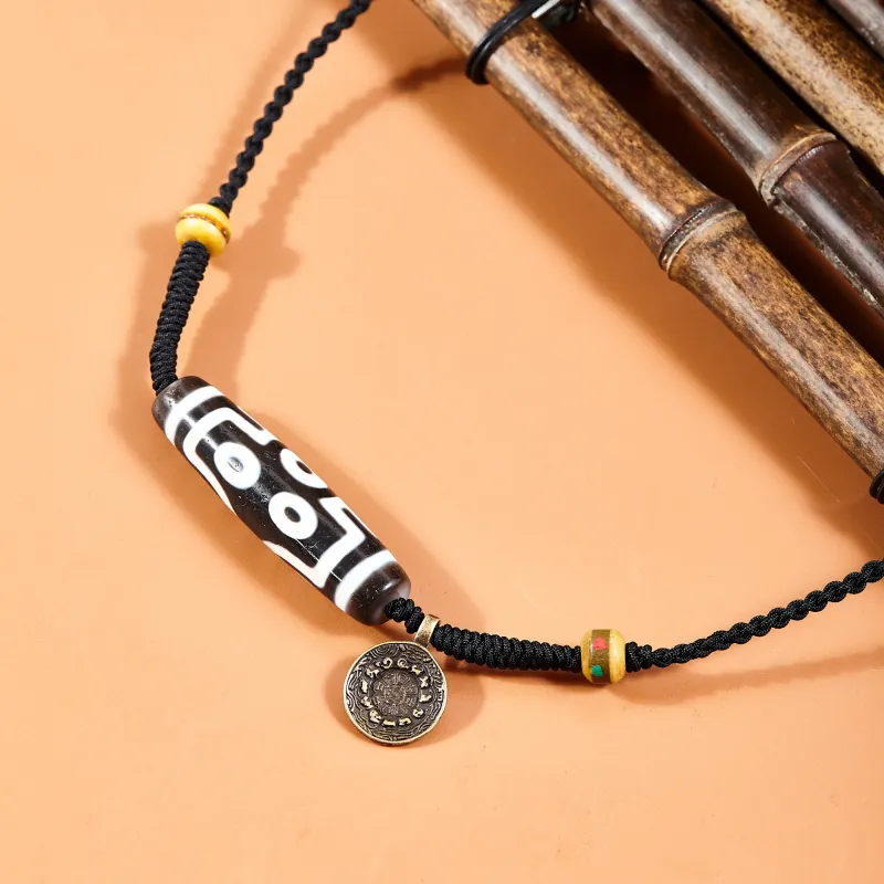JIUCHAOGUZHU Agate Necklaces Unisex-4