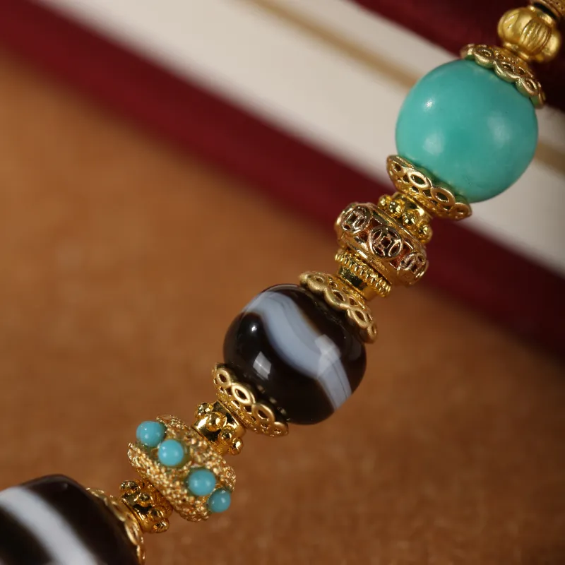 JIUCHAOGUZHU Agate Necklaces Unisex-6