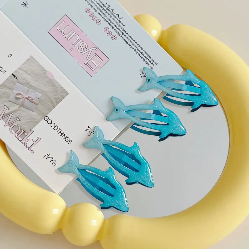 MENGNI Resin Hair Clips Women's-3