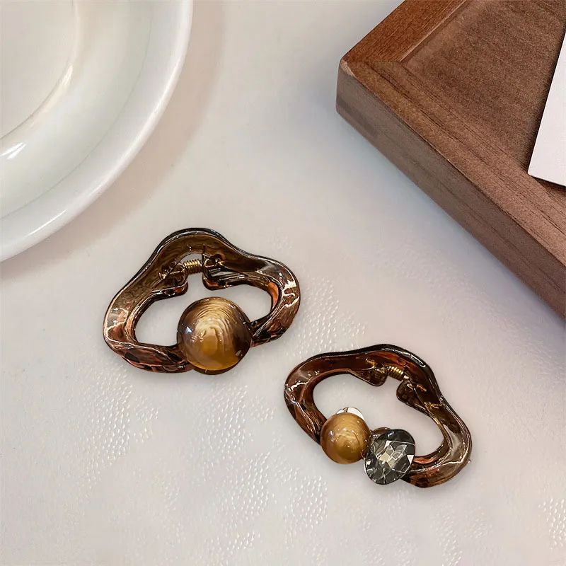 MENGNI Resin Hair Clips Women's-5