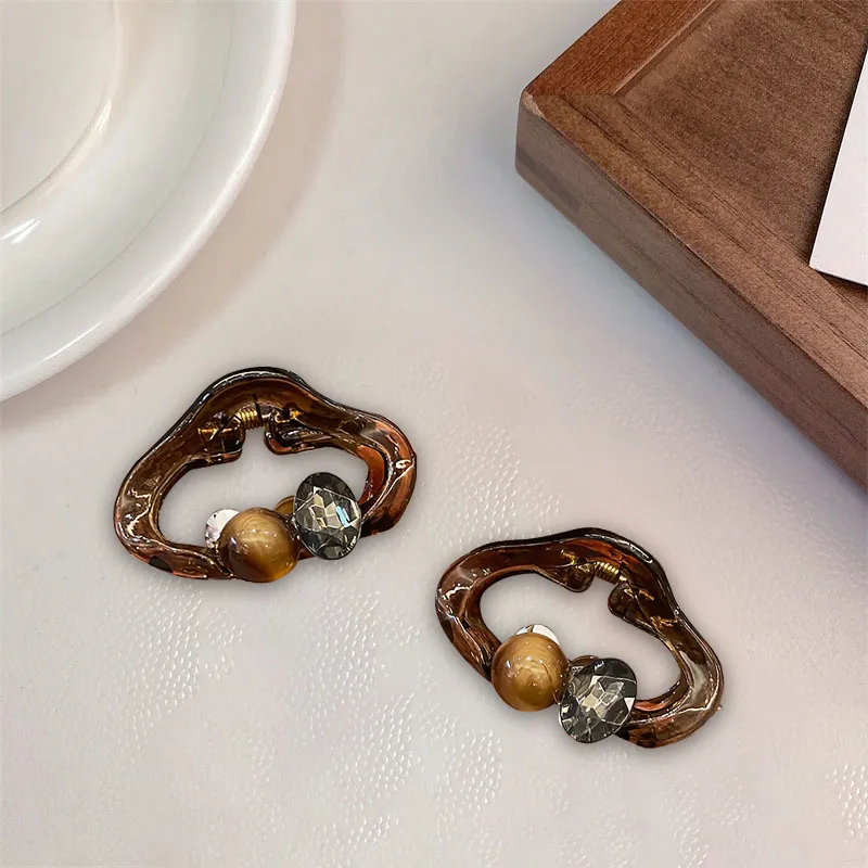MENGNI Resin Hair Clips Women's-3
