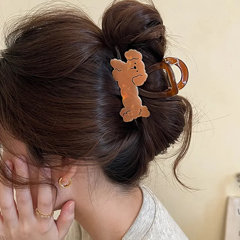 MENGNI Acrylic Hair Clips Women's-3